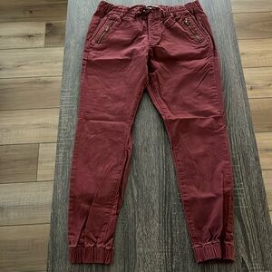 Maroon Bullhead Joggers size M
